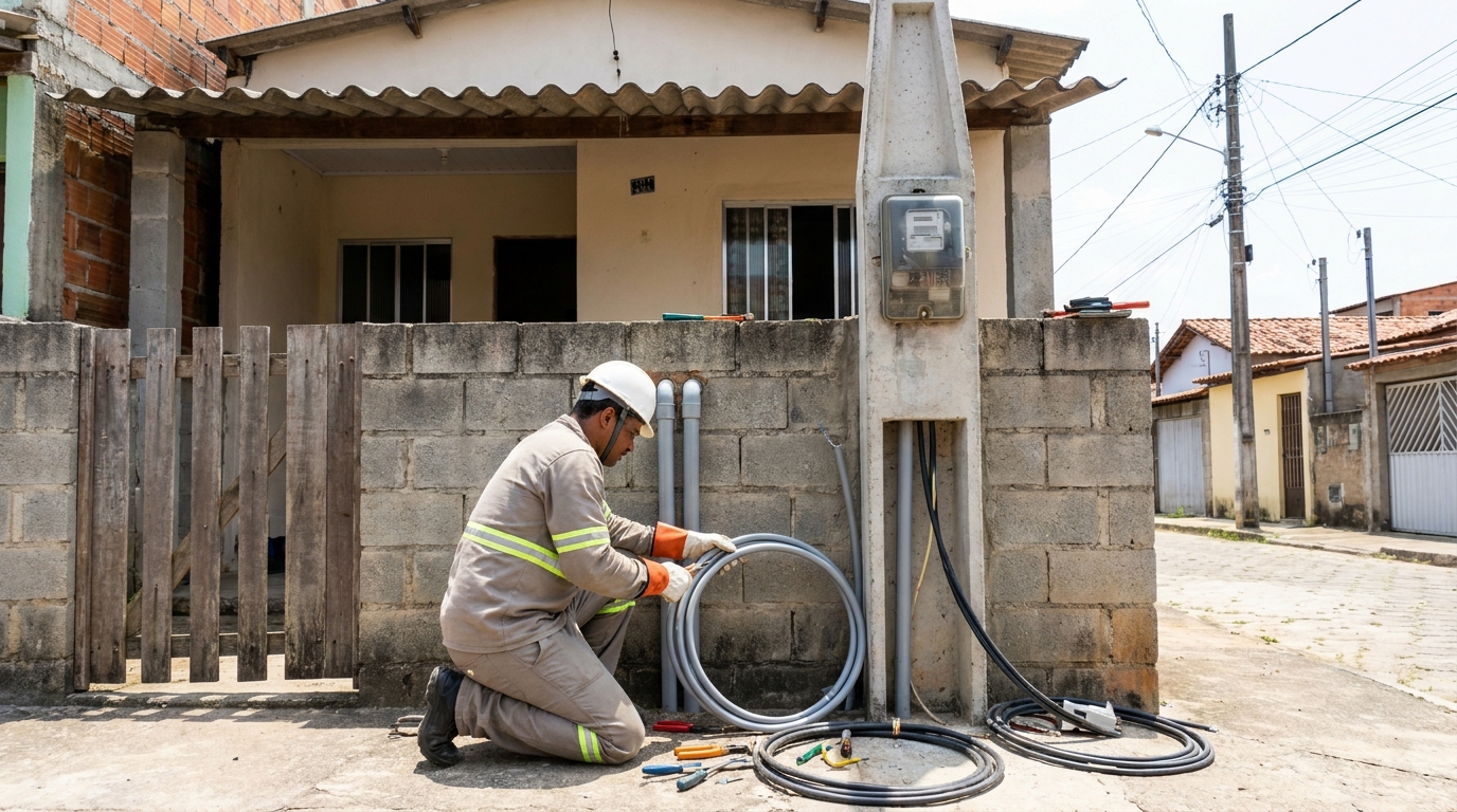 Instalação de Poste Padrão em Belém‑PA